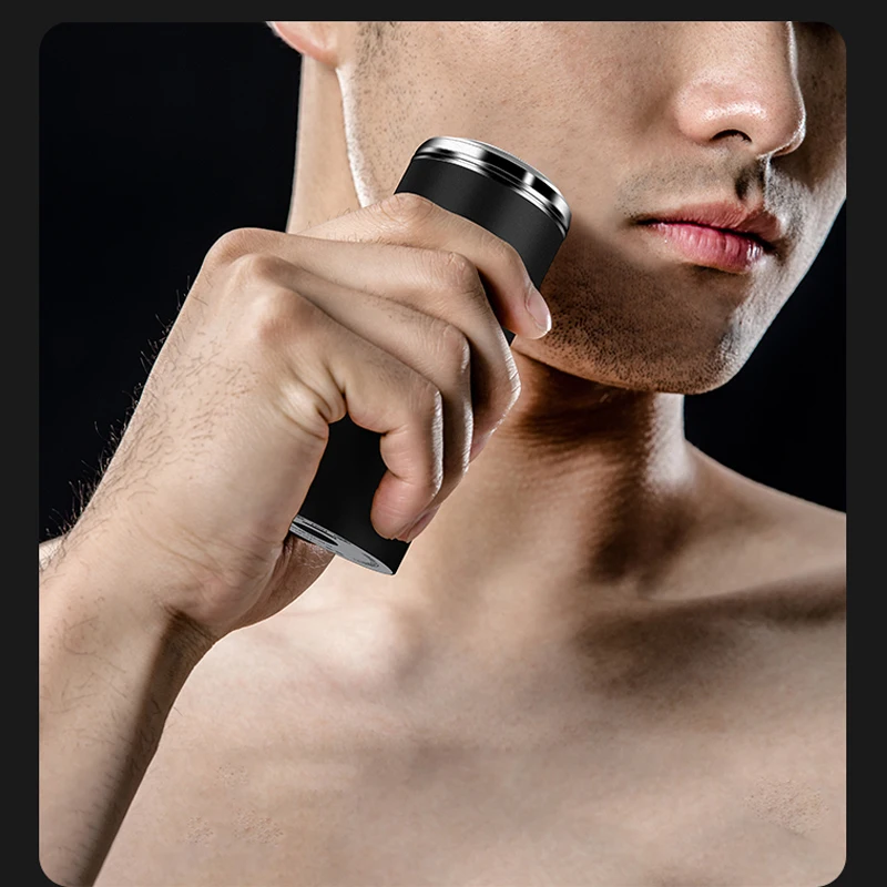 Mini Men's Shaver Pocket Razor USB Rechargeable Male Shaving Trimmer Washable Beard Machine for Barber | Красота и здоровье