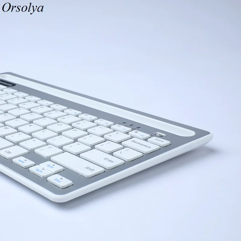 Teclado sem fio bluetooth com suporte para telefonetablet para tabletcomputador portátilsmartphonealmofada