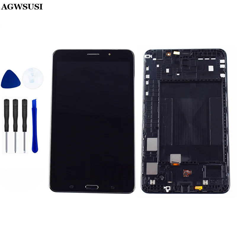 

ЖК-экран для Samsung Galaxy Tab 4 7,0 T230 SM-T230 T231 SM-T231 ЖК-дисплей с сенсорным экраном дигитайзер Датчик в сборе с рамкой