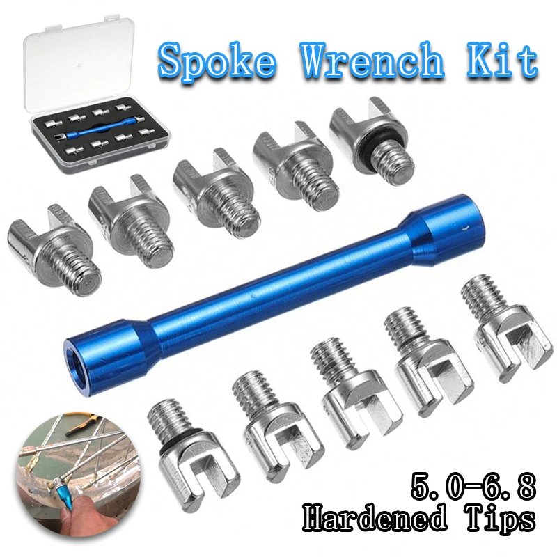 1 Set Motorcycle Spoke Wrench Tools Repair Tools And 10 Hardened Racks