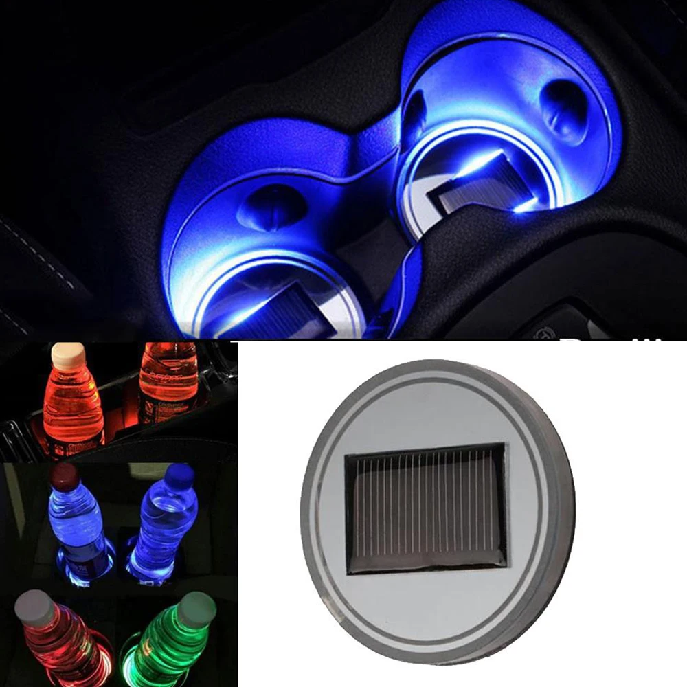 Coaster Cup Mat Luminous Cup Holder Cover Decoration 7 Colors 6.8cm Universal Cup Bottom Pad