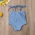 0-3Y Newborn Kids Baby Girl One Piece Swimwear Solid Summer Swimsuit Beachwear Bow-knot Solid Swimsuit Купальник Танкини