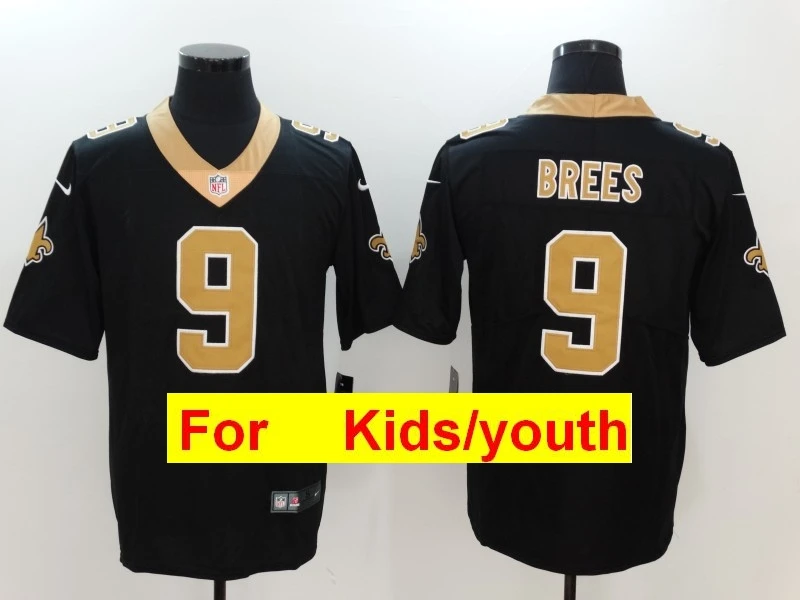 Серый Молодежная игра в Орлеан Элвин Камара Drew Brees Marshon Lattimore Майкл Томас Марк Инграм цветные спортивные футболки - Цвет: Серый