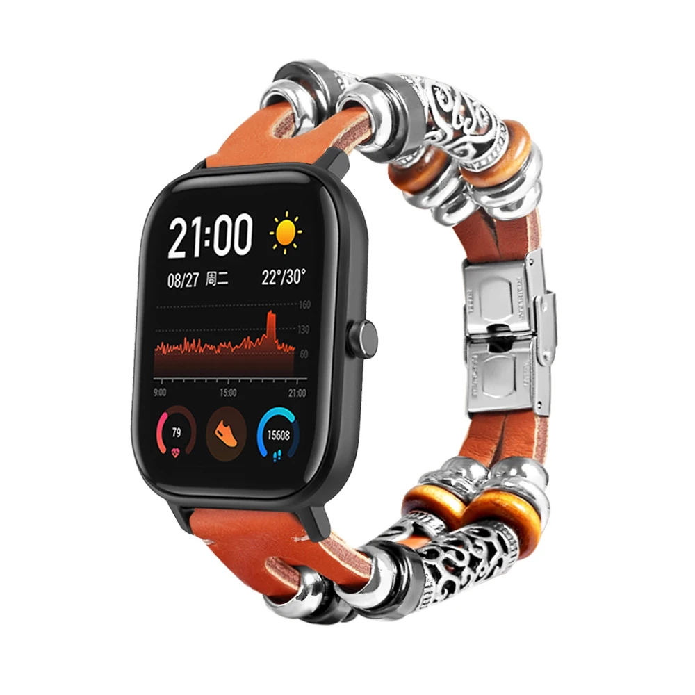 Браслет для Amazfit GTS 20 мм ремешок для часов DIY персональный винтажный сменный ремешок для часов Amazfit GTS 20 мм аксессуары для наручных часов