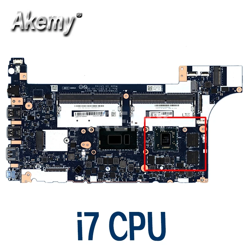 01LW201 EE480 EE580 For lenovo thinkpad E480 E580 NM-B421 laptop motherboard SR3LC i7-8550U AMD Radeon RX 550 DDR4 | Компьютеры и офис