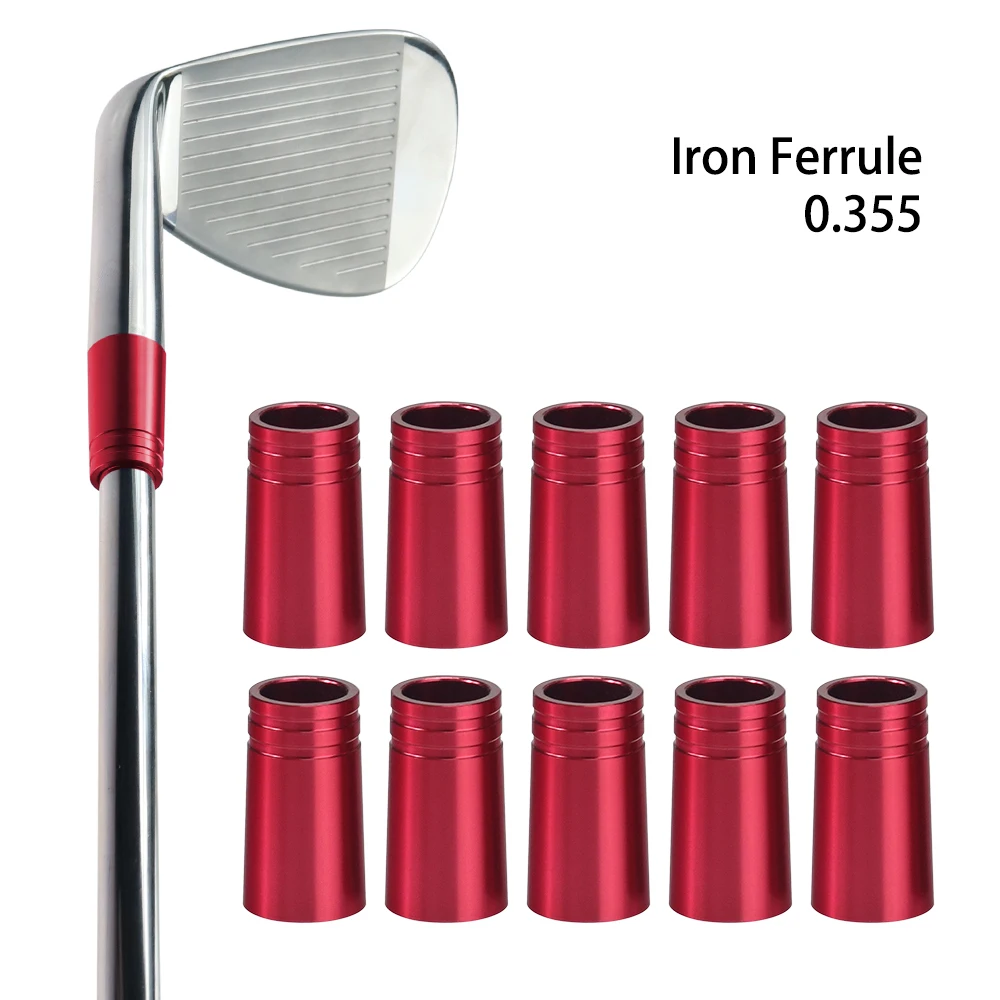 10PCS355GolfIronFerrulesCaps25mmTallGolfAdapterFerruleMulti