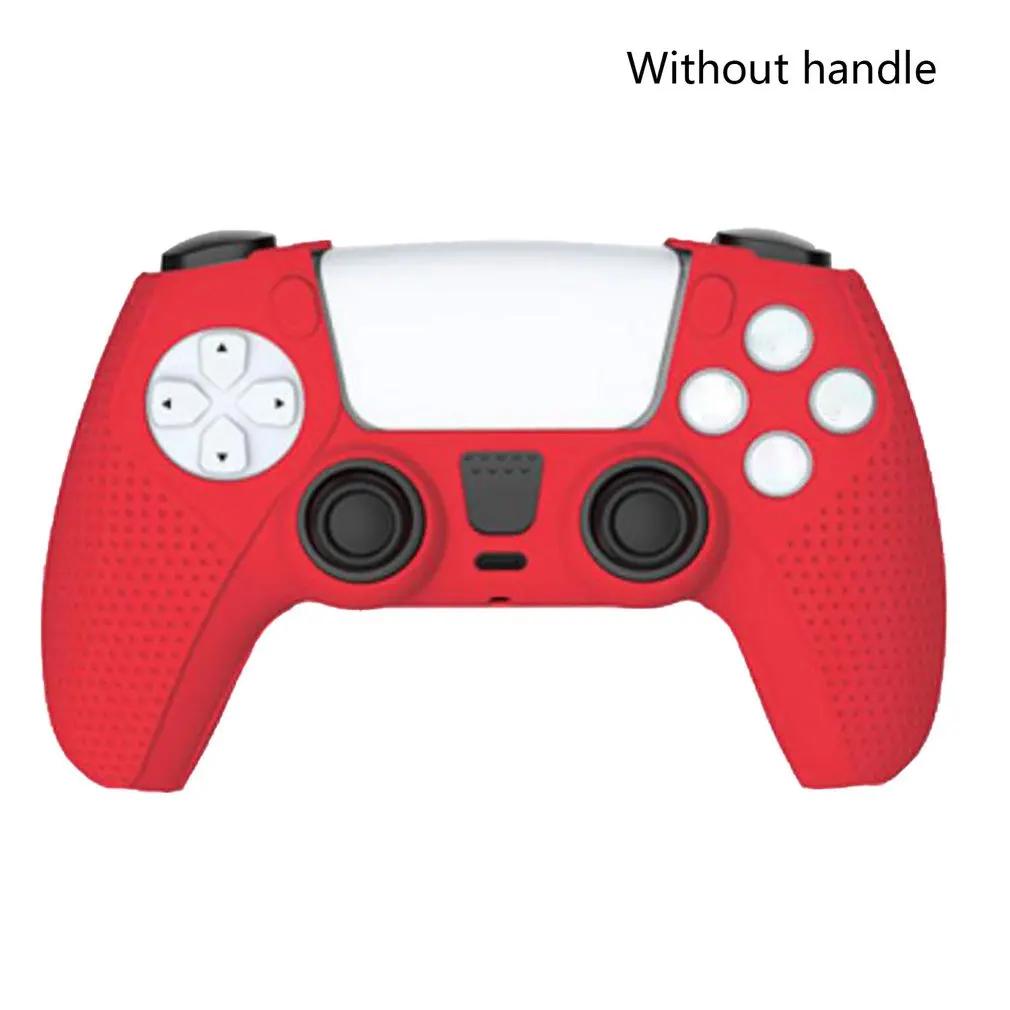 

Handle Sleeve Silicone Case Dustproof Skin Protective Cover With Anti-slip Particles For PS5 Controller
