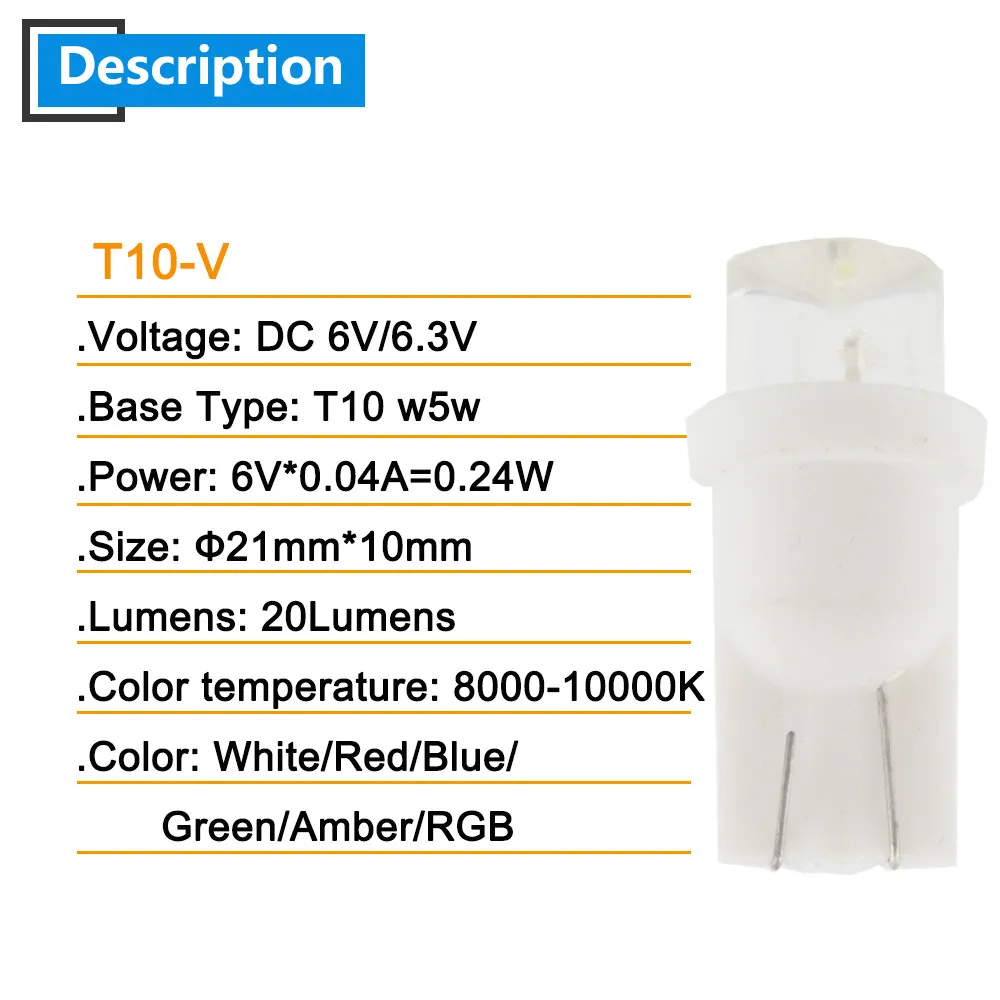 20X6 V W5W T10 194 168 вогнутая линза светодиодный светильник с пинбольным аккумулятором для игр Белый Красный Синий Зеленый Янтарный RGB