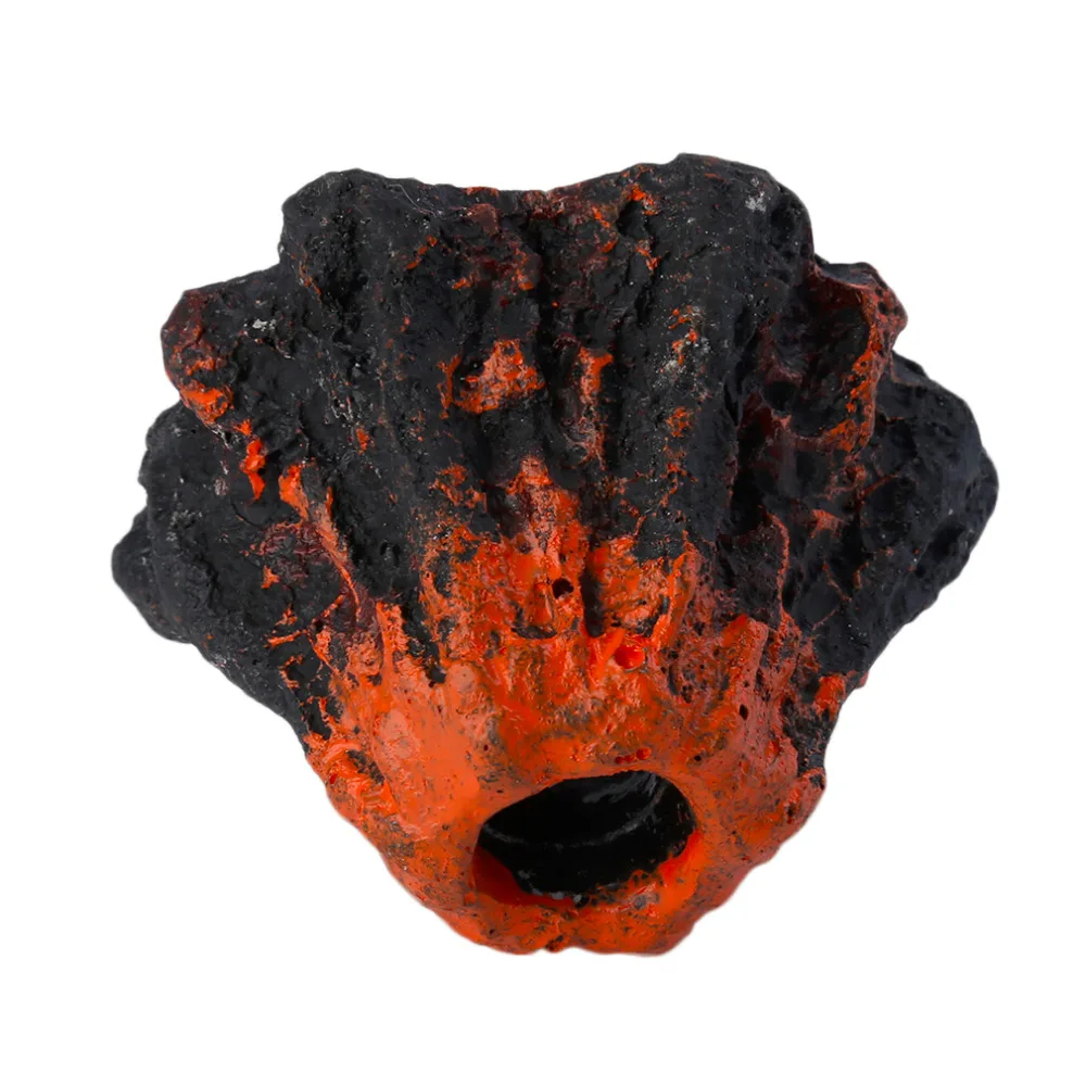 Creative Aquarium Toy Fish Tank Ornament Decor Volcano& Air Bubble Stone Oxygen Pump Home Decoration