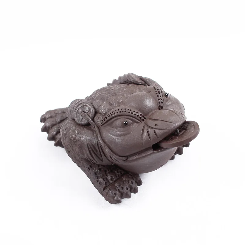Special Offer Three-Legged Golden Toad Tea Ornaments House Protection Lucky Tea Set Decoration Large Size Boutique Tea Set