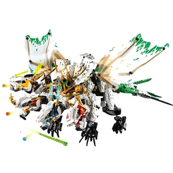 

1100pcs Ninja The Ultra Dragon compatible lepining Ninjagoes Dragon Building Blocks Bricks Toys for Children Birthday Gift