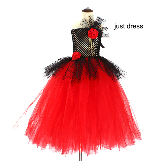 Length Girls Nutcracker Tutu Dress Spanish Chocolate Nutcracker Costume for Kids Ballet Dance Clothes Girls Christmas Dress