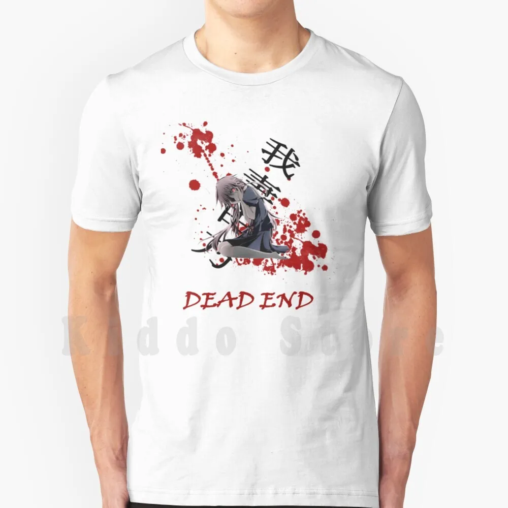 Dead End T Shirt Uomo Cotone Cotone S-6Xl Mirai Nikki Anime Blood Yuno Yuno Gasai Mirai Nikki Yuno Manga