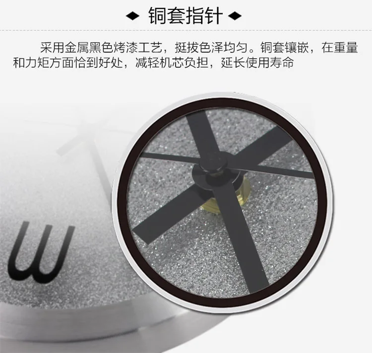 Модные металлические электронные кварцевые часы для гостиной, настольные часы на стене, бесшумные часы, Креативные Круглые Наклейки для хозяйственных нужд, настенные часы