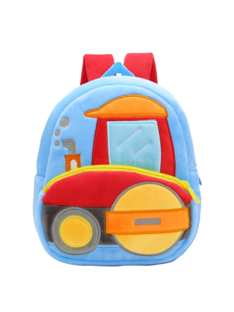 Cartoon School Road Roller Shape Plush Backpacks Toys Children Shoulder Bag  Kindergarten Birthday Bou Gift For 2 4 Years|Plush Backpacks| - AliExpress