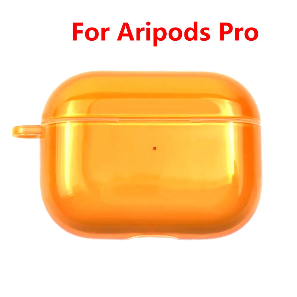 02 Защитный чехол карамельного цвета для Apple Airpods Pro TWS, Bluetooth наушники для Airpods 3, прозрачный жесткий защитный чехол из поликарбоната - Цвет: 02