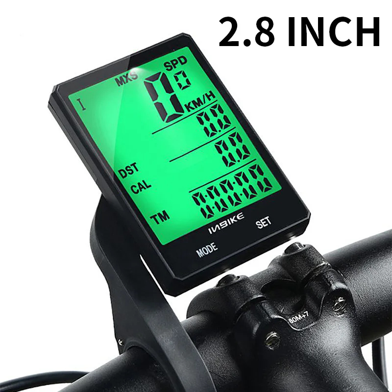 

2020 New 2.8 Inch LED Licznik Rowerowy Velocimetro Bicicleta Cuentakilometros Bicicleta Wireless Bicycle Speedometer Stopwatch