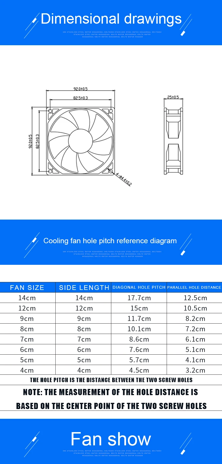 ventilador de refrigeração para chassi inversor de