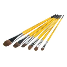 6 шт./компл., "Ван Гог", "конский волос кисточки для гуаши ручка для рисования акварелью акрил масло щетки кисть для рисования в кистей для рисования