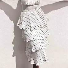 GypsyLady многослойные юбки женские черные в горошек шикарные юбки для вечеринок осенне-зимняя юбка длинные Очень шикарные сексуальные женские юбки