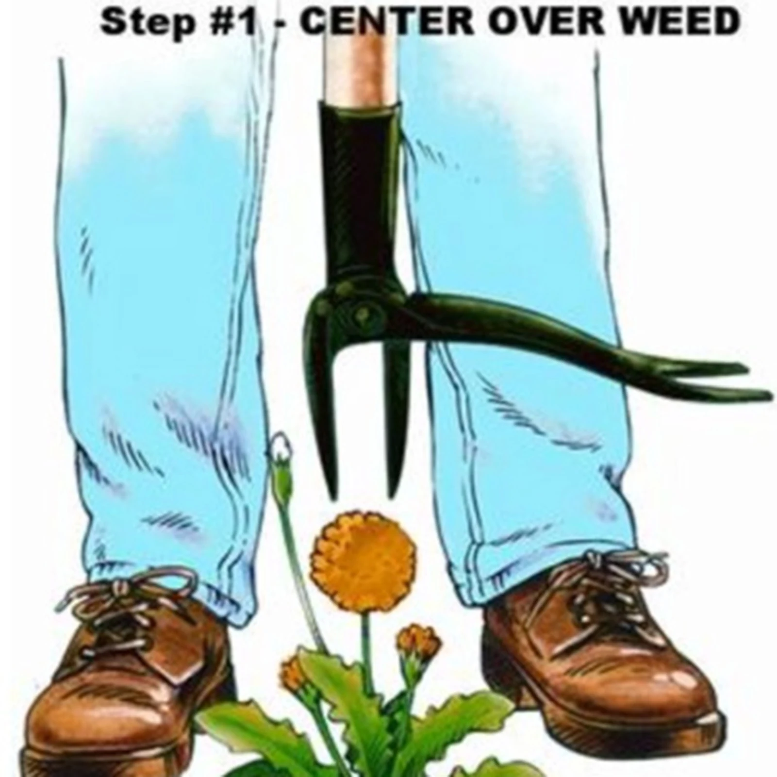 Root Remover Outdoor Weeder Portable Manual Garden Lawn Stand Up Weed Puller Lightweight With Foot Pedal Without Sticks 4