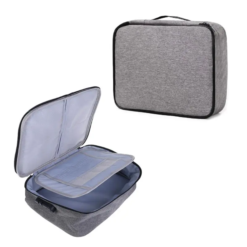 

Document Ticket Bag Waterproof 2 Layers Combination Lock For Home Travel