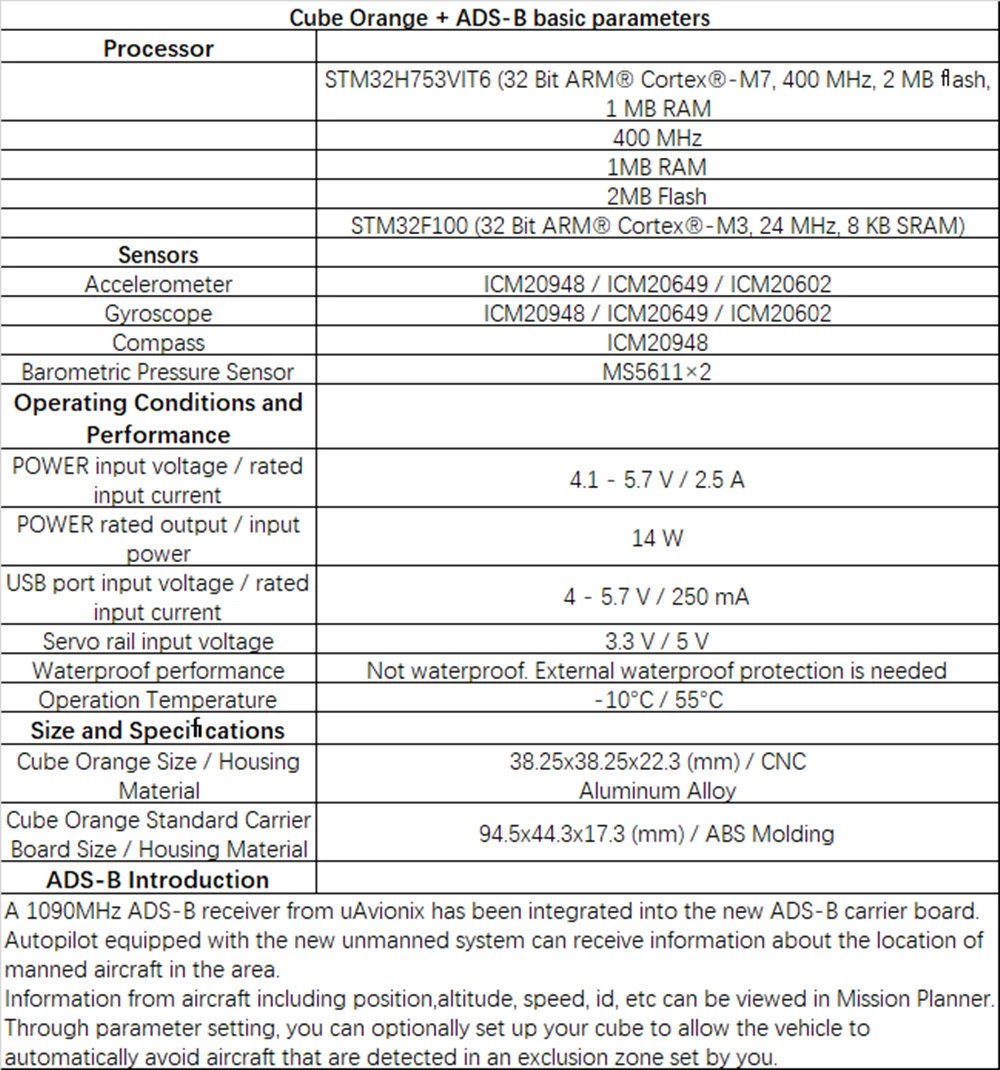 Cube%20Orange%20+%20ADS-B%20basic%20parameters