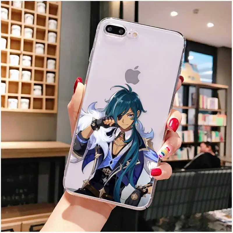 mous phone case YNDFCNB Genshin Tác Động Ốp Lưng Điện Thoại Cho iPhone X XS MAX 6 6S 7 7Plus 8 8Plus 5 5 5S SE 2020 XR 11 11pro Max Trong Suốt Funda Bao otterbox symmetry