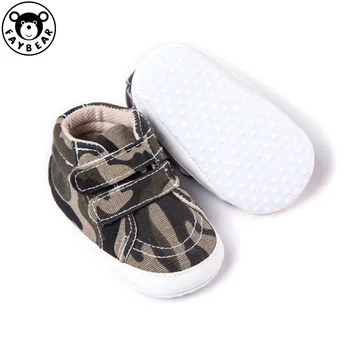 

Baby New Boys Camouflage Canvas Shoes Newborn High Quality Soft Bottom Baby Toddler Anti-Slip First Walkers For 0-18 Month