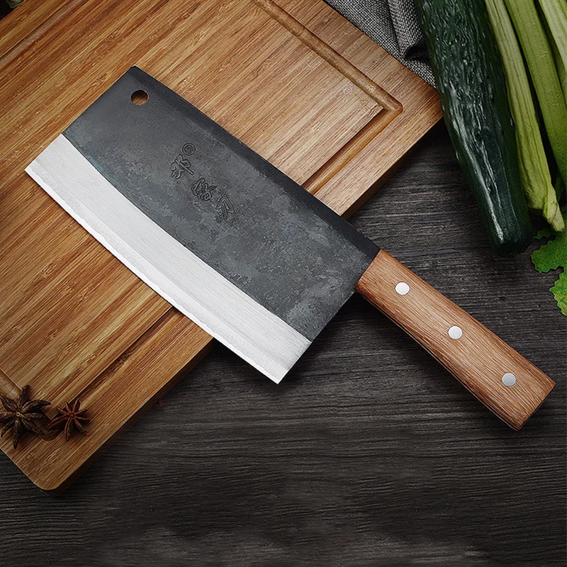 Knife Vegetables Grip Handle Handmade Vegetable Knife Carbon Steel Chef Knife High