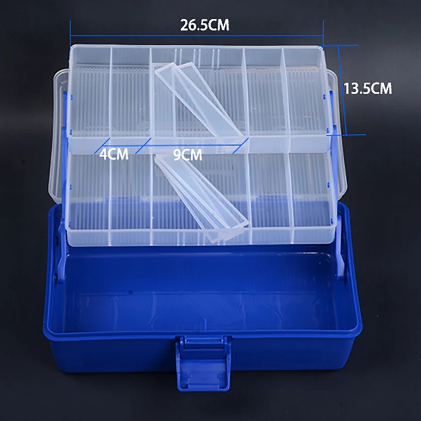 Пластиковый трехслойный ящик для инструментов складные детали/Медицина/маникюр/рыболовная приманка ящик для хранения мулт-функциональные рабочие ящики