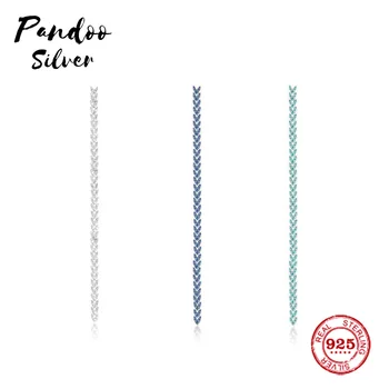

Fashion Charm Sterling Silver Original 1:1 Copy,Single Silver Couture Earring With Dropping Chains Jewelry Gift For Female
