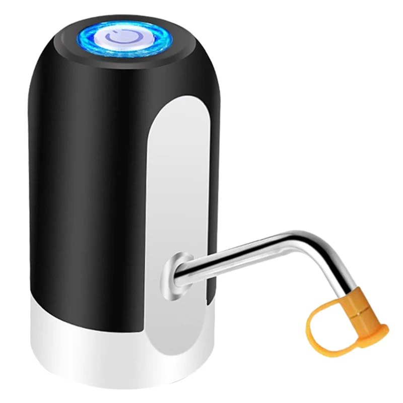 Насос для бутылки воды, Usb зарядка автоматический насос для питьевой воды портативный Электрический диспенсер для воды переключатель для очистки Ap - Цвет: Black usb