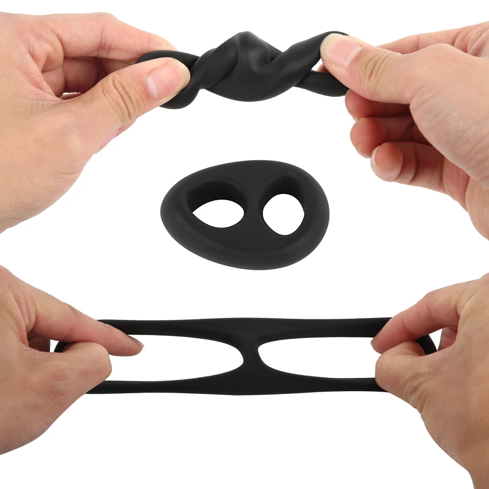 Penis Ring Reusable Delay Cock Ring Sleeve Extended Extension Penis Rings Adult Sex Product Erotic Sex Toys For Men Adult Games