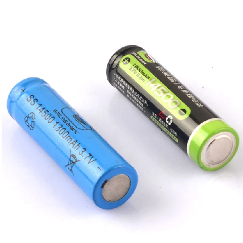 Manufacturers 14500 Lithium Battery No. 5 Flashlight Lithium AA Chargeable 500 Cycles Customizable Logo