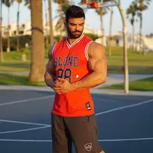 Мужской летний стиль, мужской спортивный жилет без рукавов для фитнеса, тренировочный Быстросохнущий дышащий баскетбольный жилет