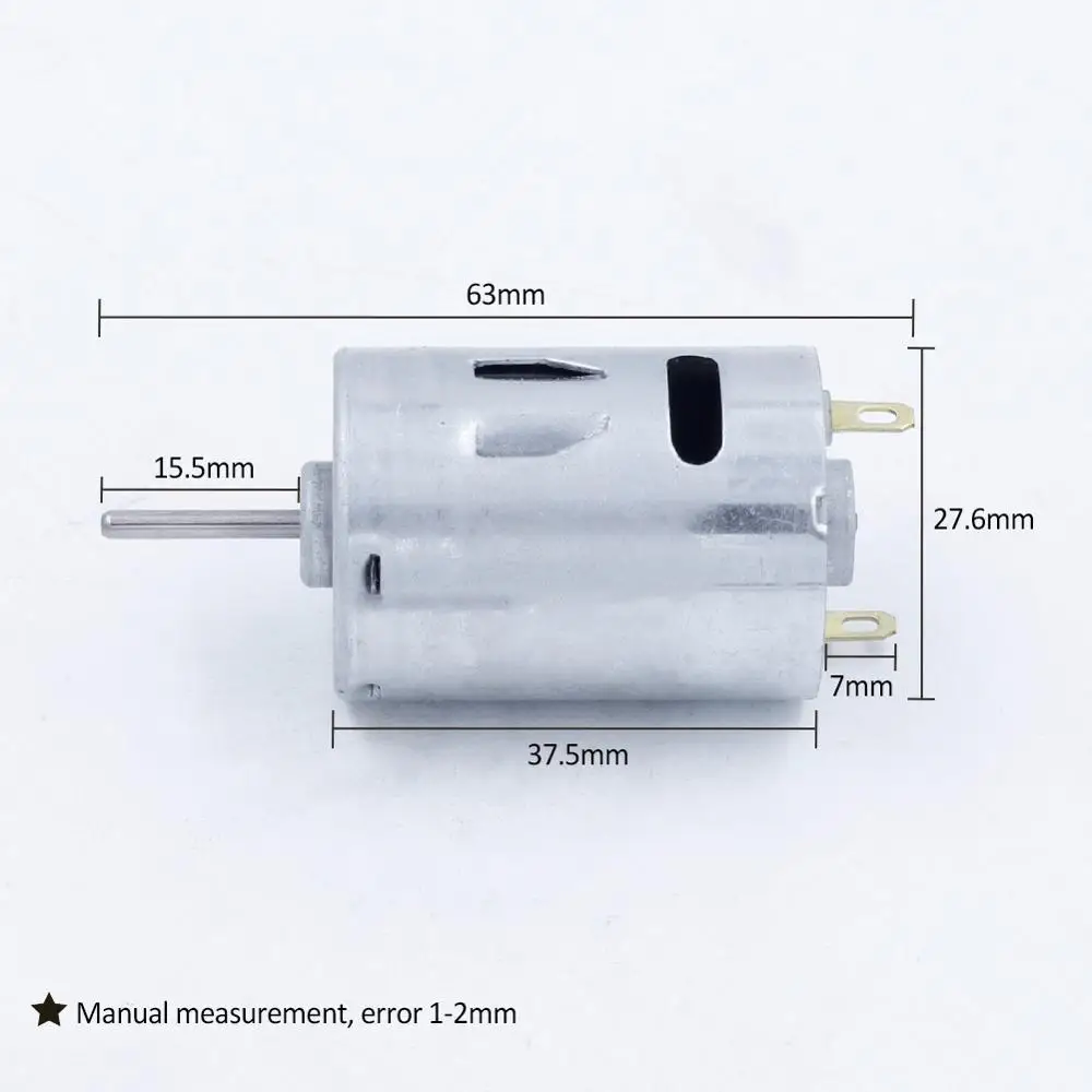 DC 3,7-8 в RK380PH большой крутящий момент микро мощный магнитный двигатель углеродная щетка высокая скорость мини DIY двигатель 28000 об/мин, диаметр вала 2,3 мм