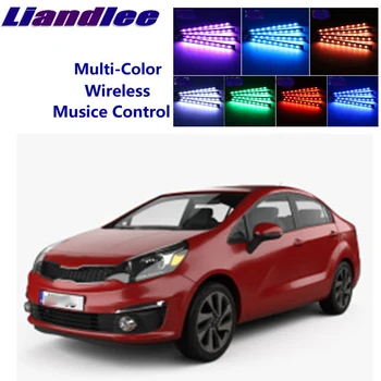 

LiandLee Car For KIA K2 Rio Pride UB 2011~2015 Glow Interior Floor Decorative Seats Accent Ambient Neon light