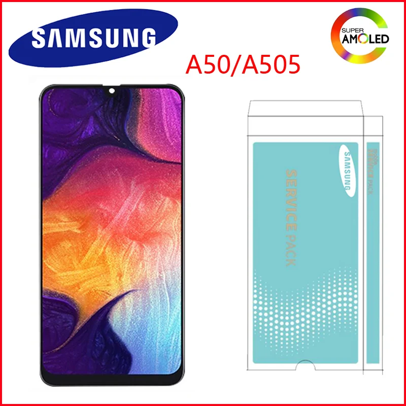

Super AMOLED 6.4" LCD For Samsung galaxy A50 LCD 2019 A505F/DS A505F A505FD A505A LCD Display Touch Screen Digitizer Assembly