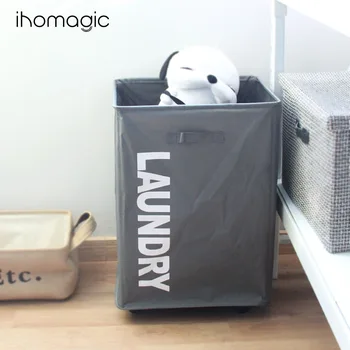 

Oxford Cloth PE Paintcoat Mesh Cinch Top Bag with Roller Framework Storage Box Foldable Clothes Organizing zang yi dai