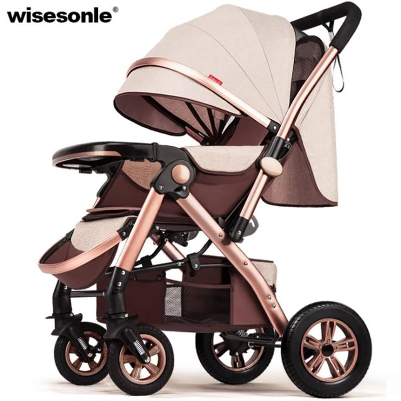 

High landscape baby stroller can sit reclining light folding summer baby umbrella four wheel baby stroller
