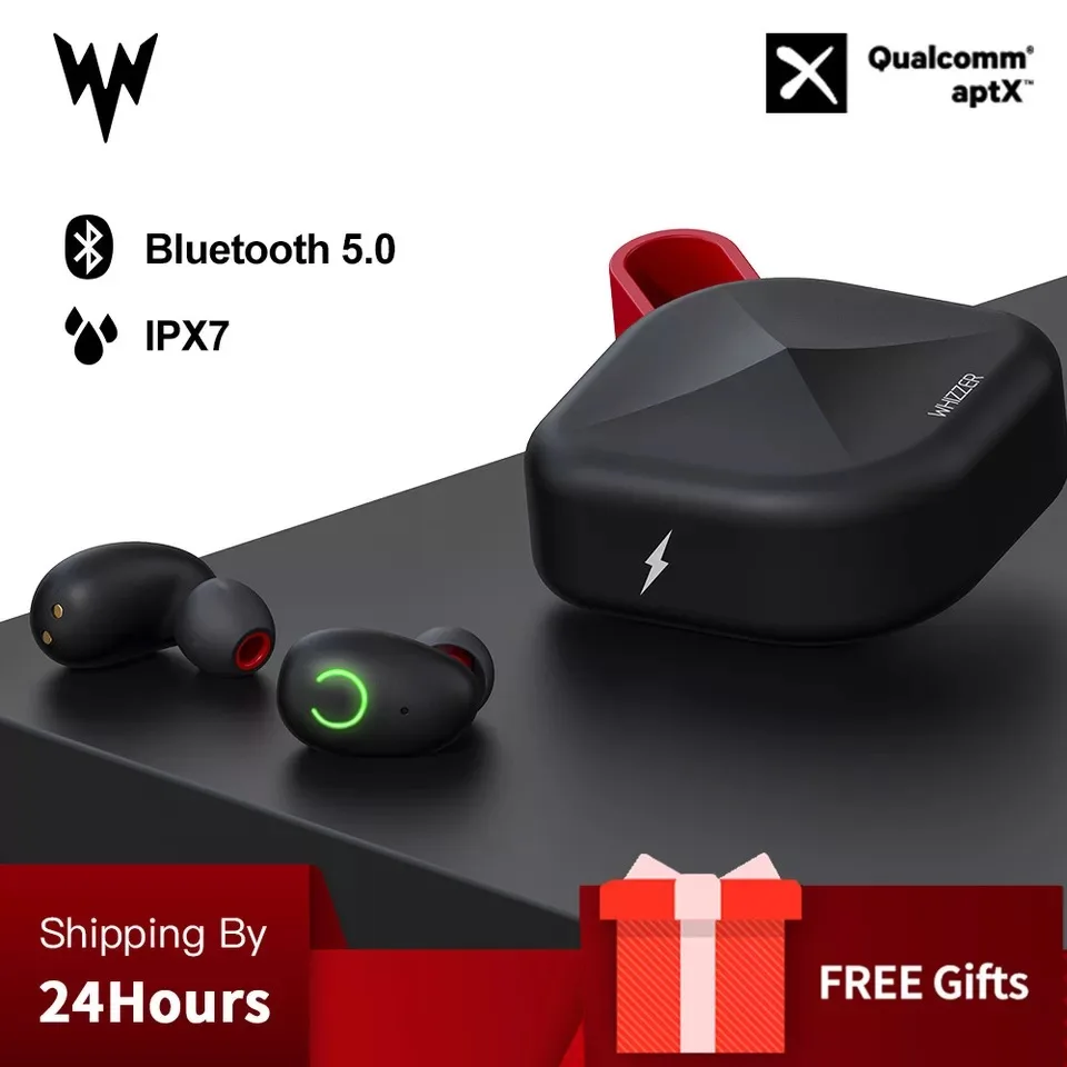 Whizzer B6 IPX7 водонепроницаемый обновления TWS наушники беспроводные вкладыши Bluetooth 5,0 Поддержка APTX/AAC 45h время воспроизведения для iOS/Android