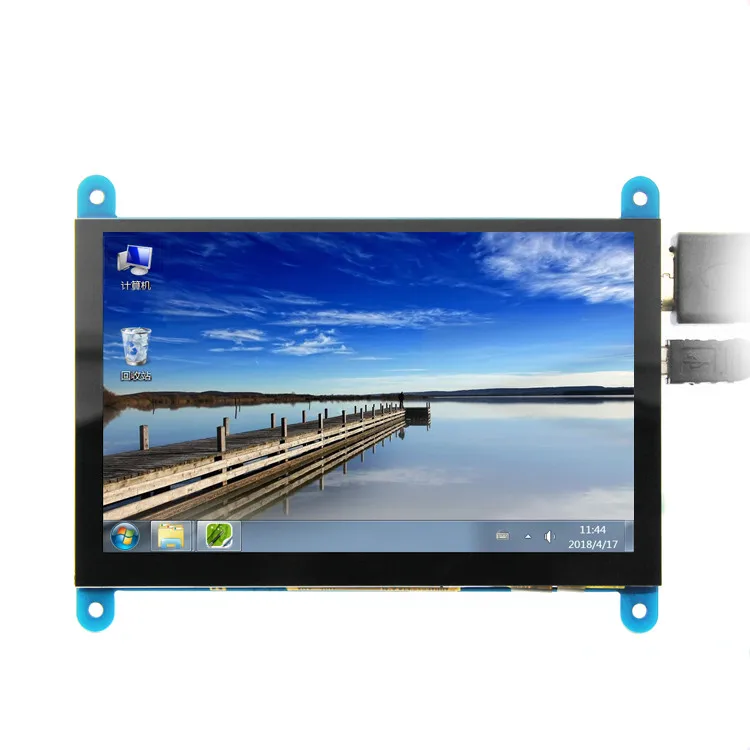  EQV 5 inch Portable Monitor HDMI 800 x 480 Capacitive Touch Screen LCD Display for Raspberry Pi 4 3