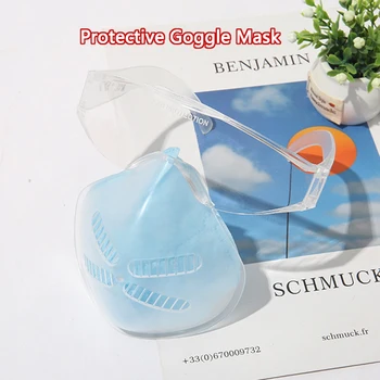 

Universal Reusable Protective Goggles Mask Outdoor Dust-Proof Transparent Goggles Face Sheild With Breathable Replaceable Filter