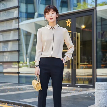 

White Shirt Female Sense of Design Non-mainstream Korean-style Fashion Elegant Work Clothes