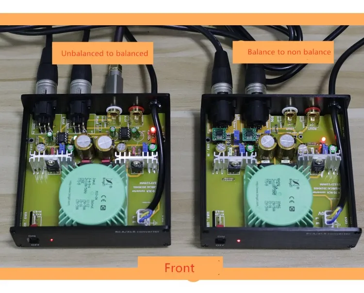 RCA к XLR/XLR к RCA аудио преобразователь сигнала, выделенный IC преобразования
