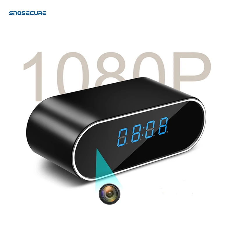 

SNOSECURE WIFI Mini Camera House Safety 1080P IP Camera MultIfunction Clock P2P Motion Sensor Remote Monitor