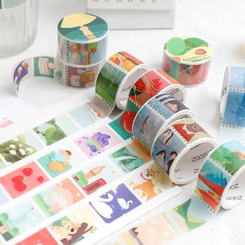 

2.5cm*3m Good Time Animal Washi Tape DIY Decoration Sticker Scrapbooking Diary Adhesive Masking Tape stationery school supply