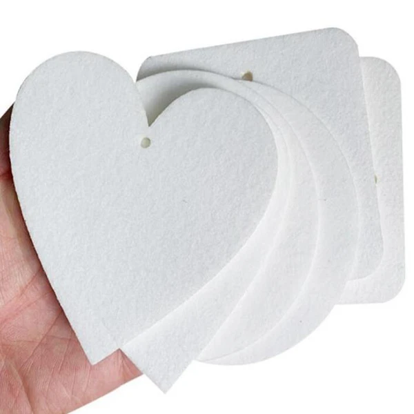 Aroma Cards Sublimation Blank Air Freshener 10*7cm Felt Material Sheet  White Unscented Home Fragrances Car Airs Fresheners With - AliExpress