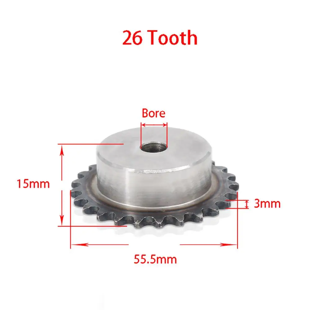 1Pcs 04C Chain Drive Sprocket 2547 Tooth 45 Steel Chain Gear Pitch 6.35mm Industrial Sprocket